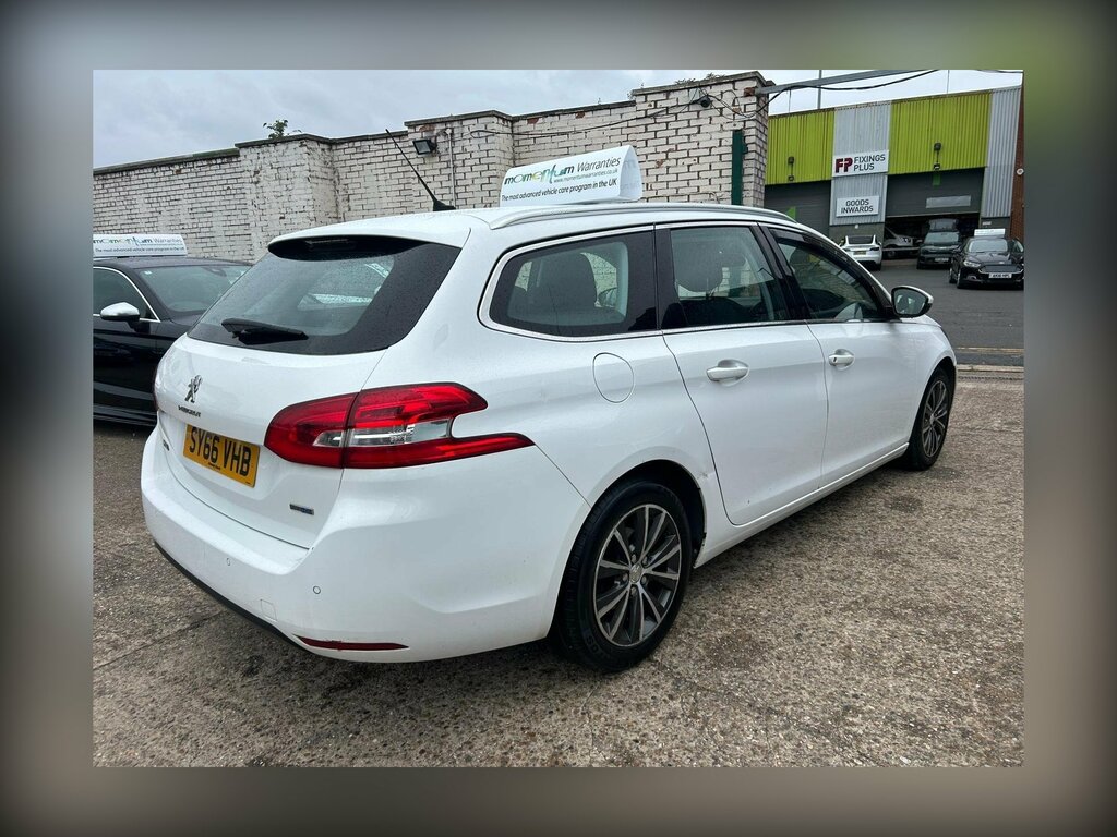 Peugeot 308 SW 1.6 Bluehdi Allure Euro 6 Ss SY66VHB White #3