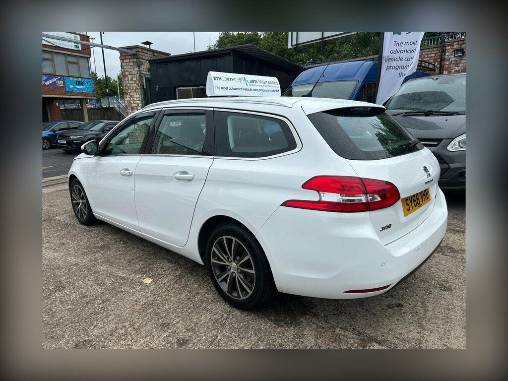 Peugeot 308 SW 1.6 Bluehdi Allure Euro 6 Ss SY66VHB White #4