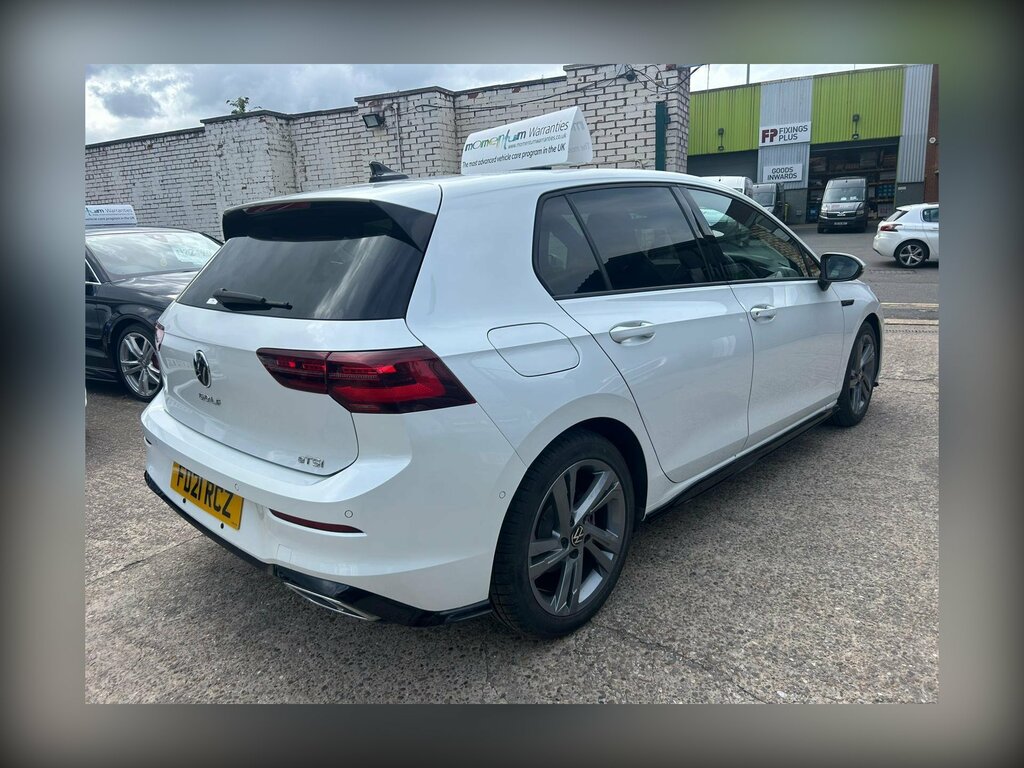 Volkswagen Golf 1.5 Etsi Mhev R-line Dsg Euro 6 Ss White #4