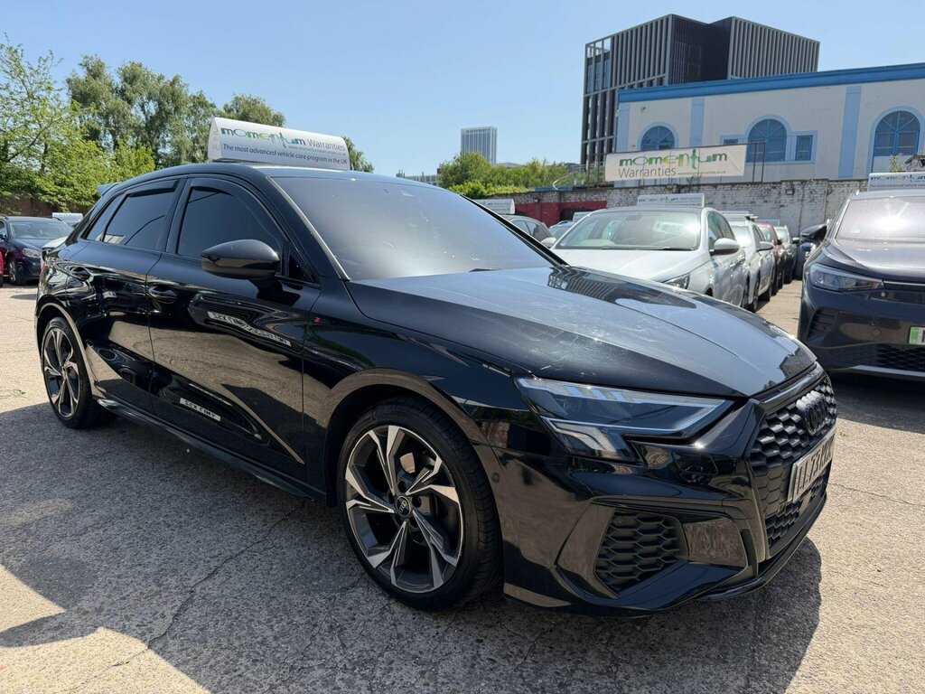 Audi A3 1.0 Tfsi 30 S Line Sportback S Tronic Euro 6 Ss YK17HAN Black