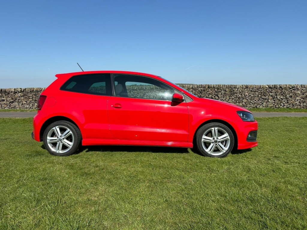 Volkswagen Polo 1.2 Tsi 105 R-line MF63CWJ Red #3