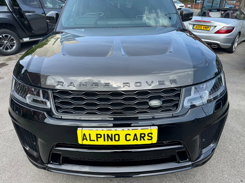 Land Rover Range Rover Sport 5.0 P575 V8 Svr Carbon Edition Suv GN21YDT Black #3