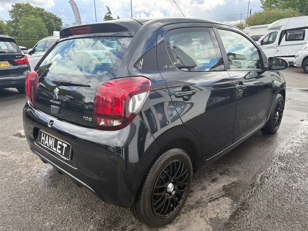 Peugeot 108 1.0 L 1.0 Active Euro 6 SN66ZNX Black #5
