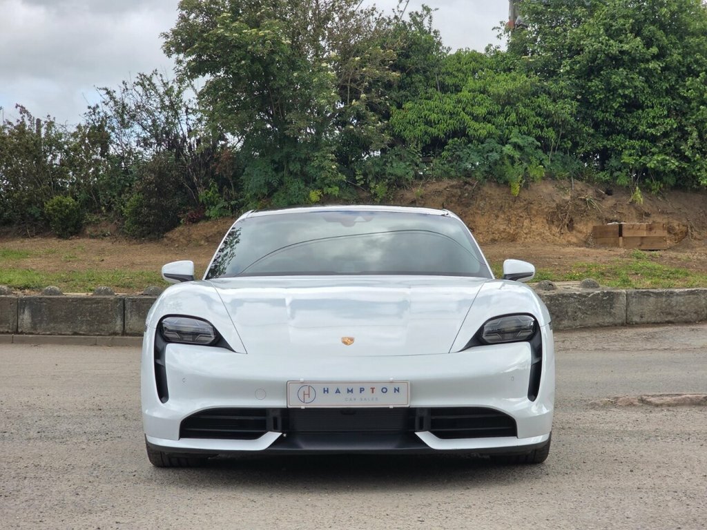 Porsche Taycan Saloon KP72YMU White #3