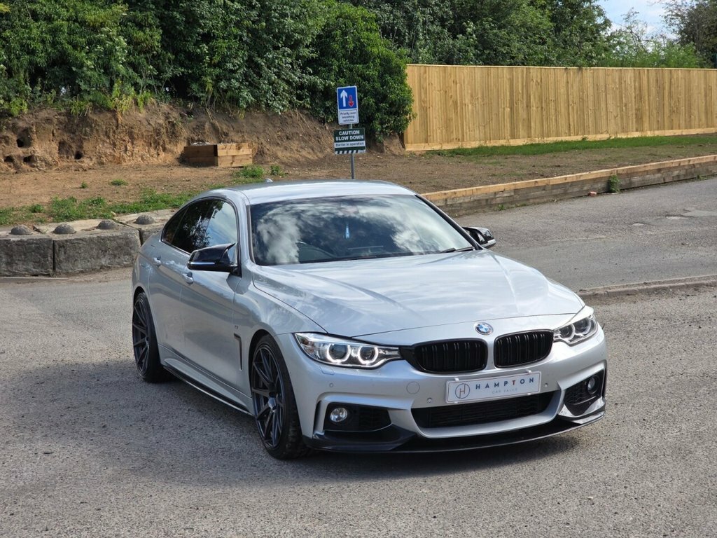 BMW 4 Series Gran Coupe Hatchback YB66UJH Silver #2