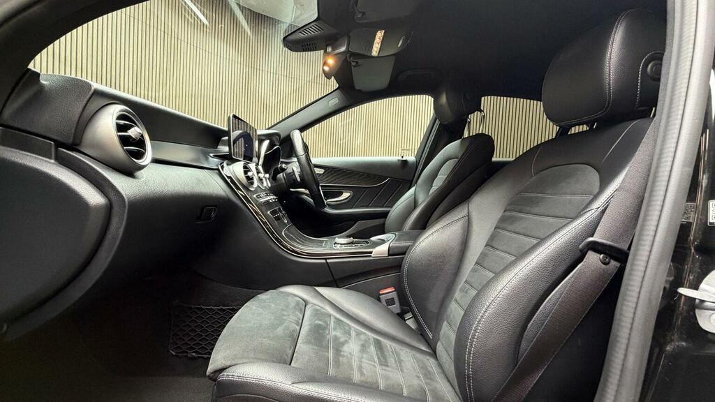 Mercedes-Benz C Class Saloon 2.0 C300 Amg Line G-tronic Euro 6 Ss LR68UON Black #3