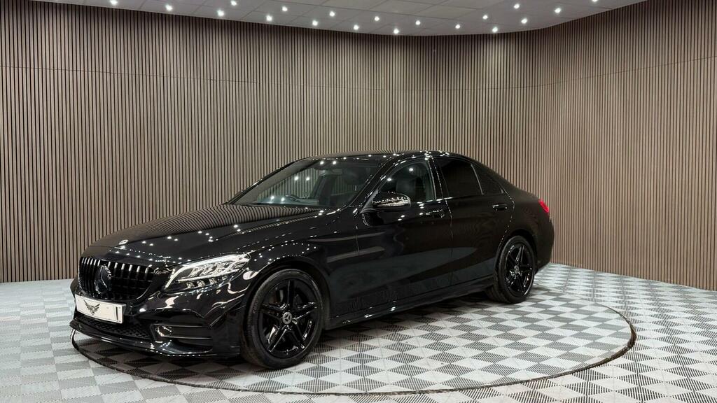 Mercedes-Benz C Class Saloon 2.0 C300 Amg Line G-tronic Euro 6 Ss LR68UON Black #6