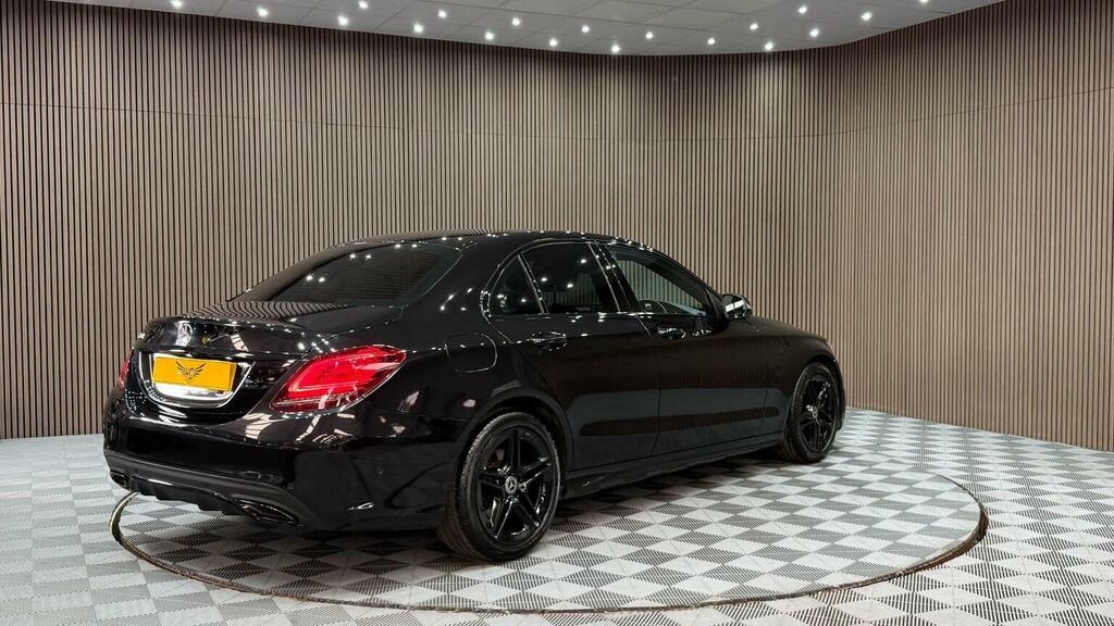 Mercedes-Benz C Class Saloon 2.0 C300 Amg Line G-tronic Euro 6 Ss LR68UON Black #5