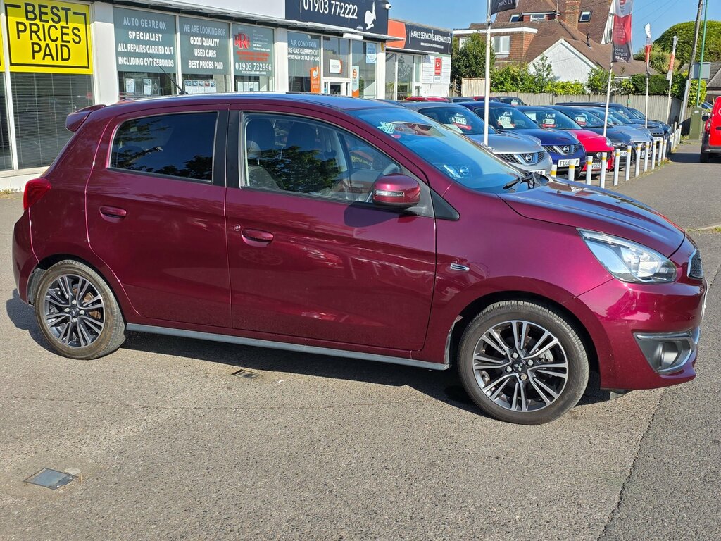 Mitsubishi Mirage 1.2 4 Hatchback Cvt Euro 6 Ss 79 Ps Purple