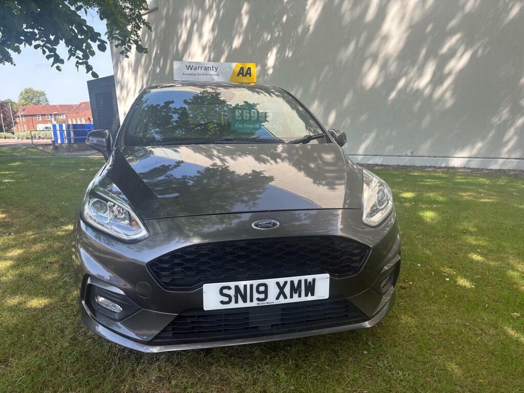 Ford Fiesta 1.0T Ecoboost St-line Euro 6 S S SN19XMW Grey #4