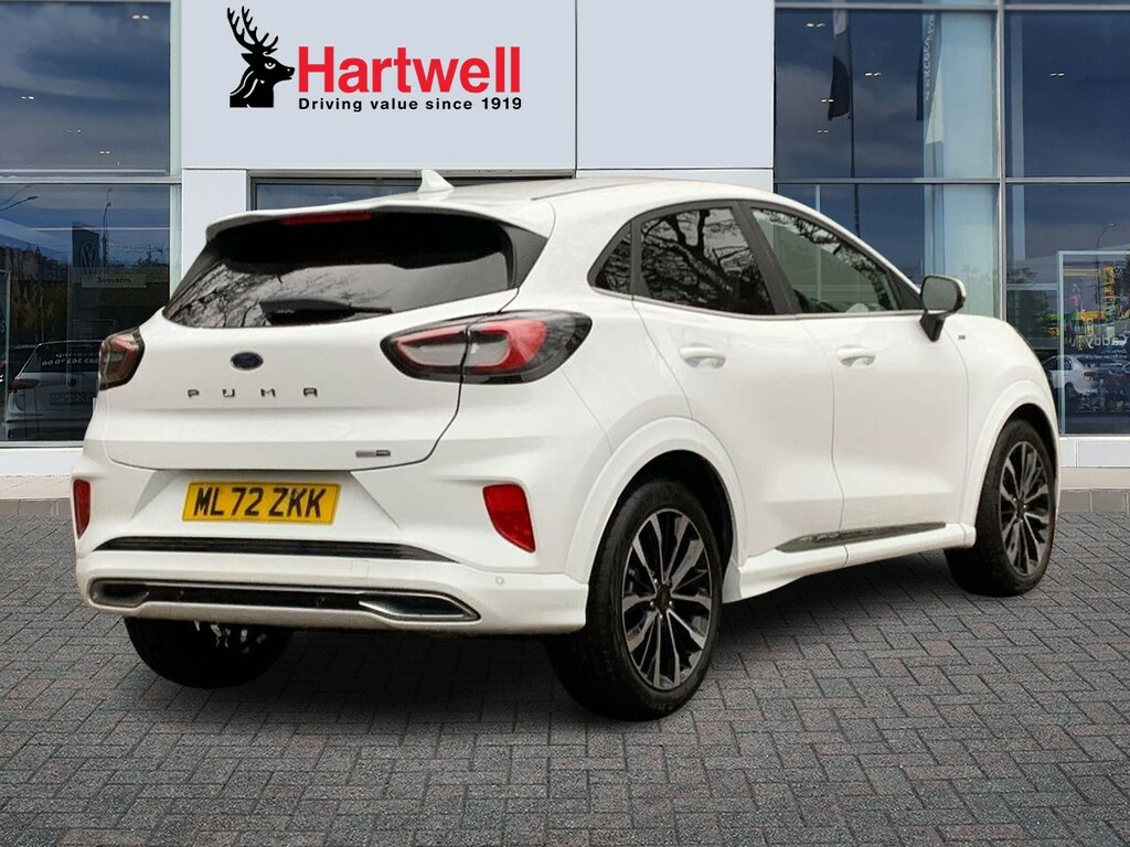Ford Puma 1.0T Ecoboost Mhev St-line Vignale Suv ML72ZKK White #3