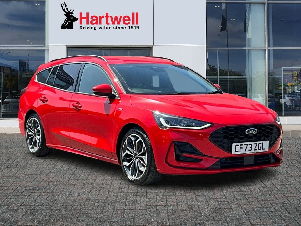 Ford Focus 1.0T Ecoboost Mhev St-line X Estate Hyb Red