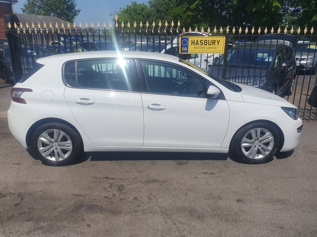 Peugeot 308 1.6 Bluehdi Active Hatchback Eur YA65AOR White #2