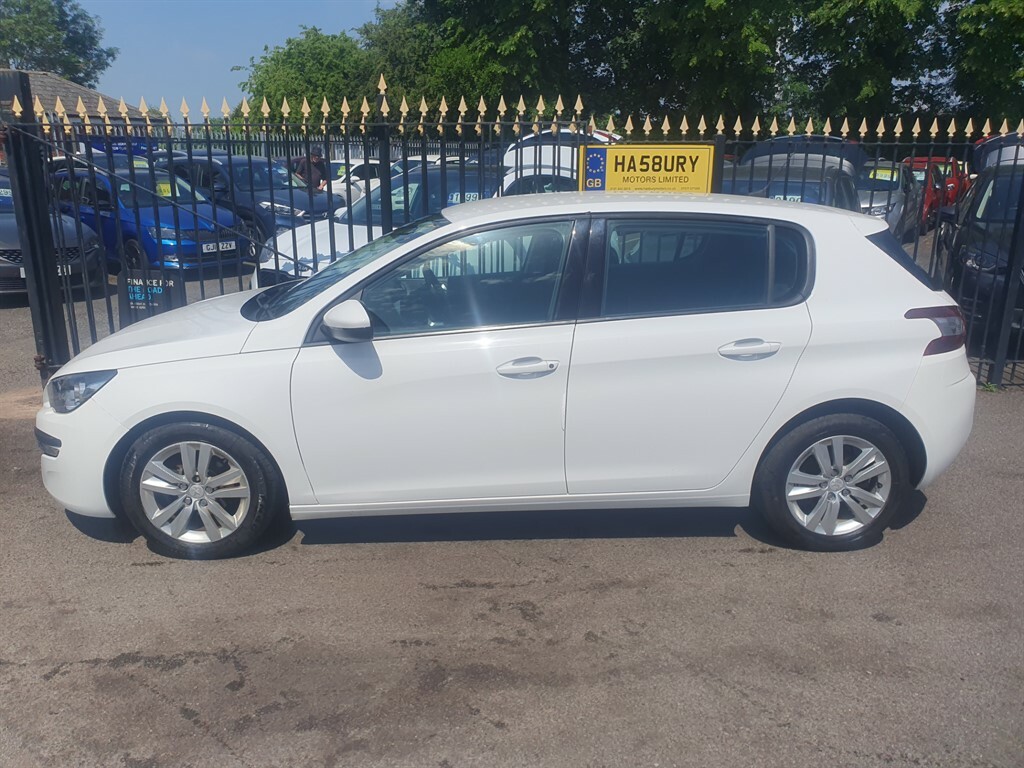 Peugeot 308 1.6 Bluehdi Active Hatchback Eur YA65AOR White #5