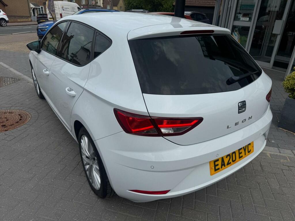 Seat Leon Hatchback 1.0 Tsi Se Dynamic Euro 6 Ss 202 White #4