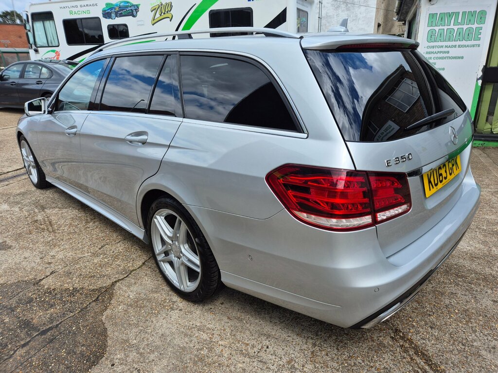 Mercedes-Benz E Class 3.0 E350 V6 Bluetec Amg Sport Estate G- KU63GPK Silver #4