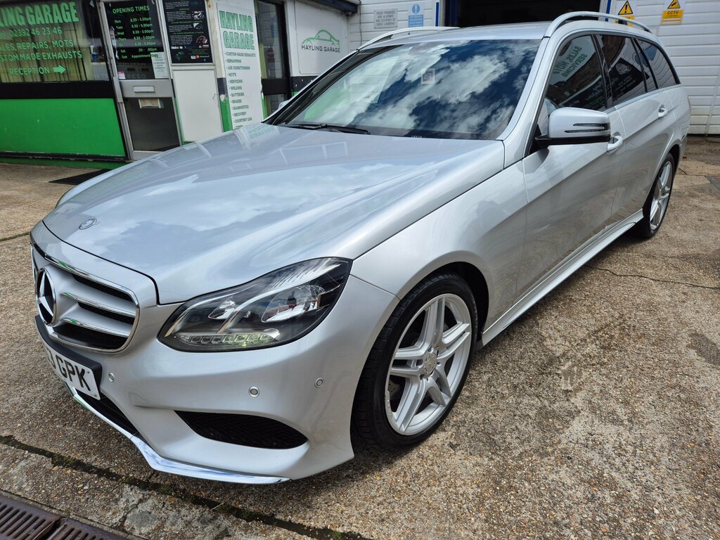 Mercedes-Benz E Class 3.0 E350 V6 Bluetec Amg Sport Estate G- KU63GPK Silver #3