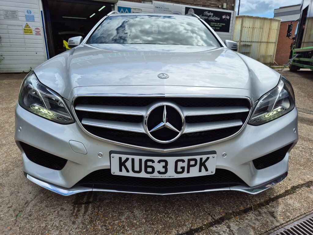 Mercedes-Benz E Class 3.0 E350 V6 Bluetec Amg Sport Estate G- KU63GPK Silver #2