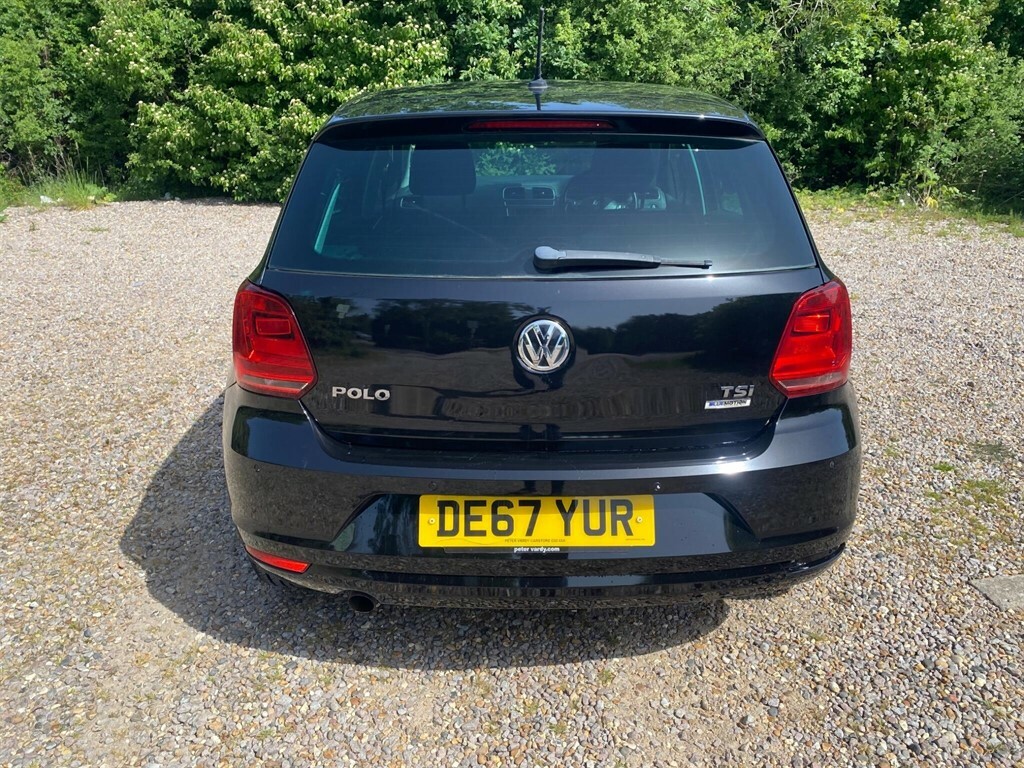 Volkswagen Polo 1.2 Tsi Match Edition Euro 6 Ss DE67YUR Black #6