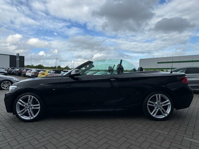 BMW 2 Series 218D M Sport Convertible AD19JJL Black #6