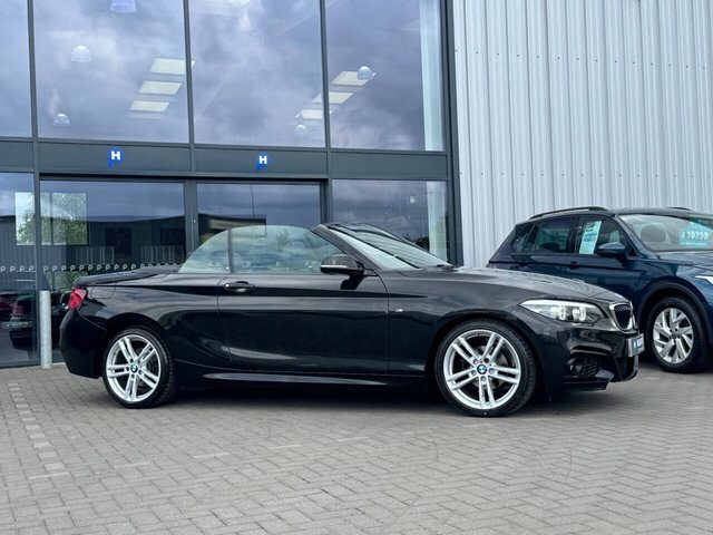 BMW 2 Series 218D M Sport Convertible AD19JJL Black #5