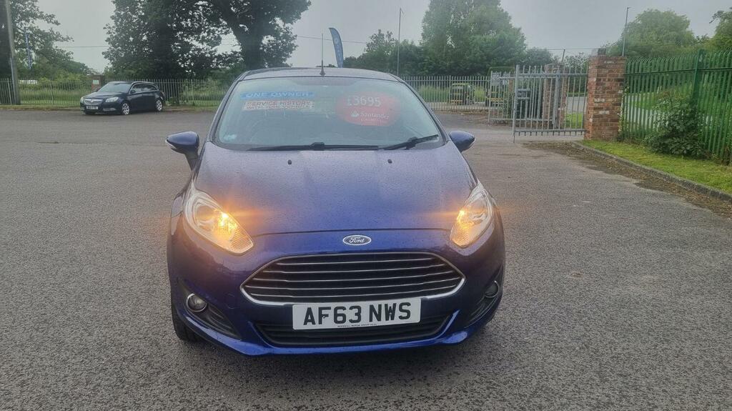 Ford Fiesta Hatchback 1.0 T Ecoboost Zetec 2013 AF63NWS Blue #4