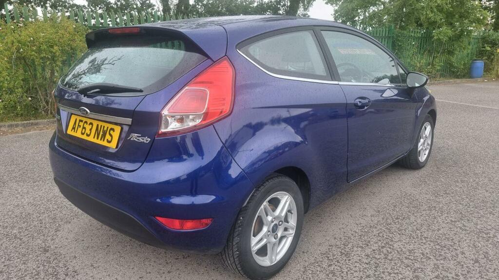 Ford Fiesta Hatchback 1.0 T Ecoboost Zetec 2013 AF63NWS Blue #2