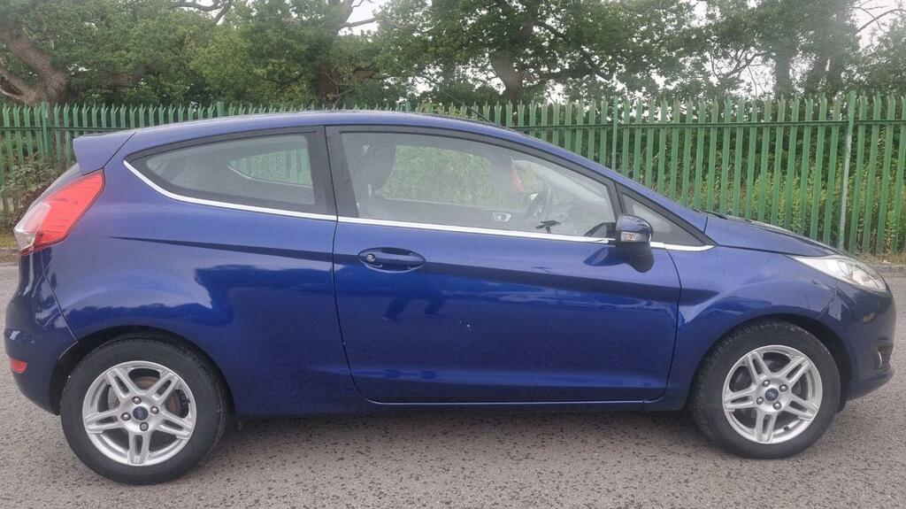 Ford Fiesta Hatchback 1.0 T Ecoboost Zetec 2013 AF63NWS Blue #3
