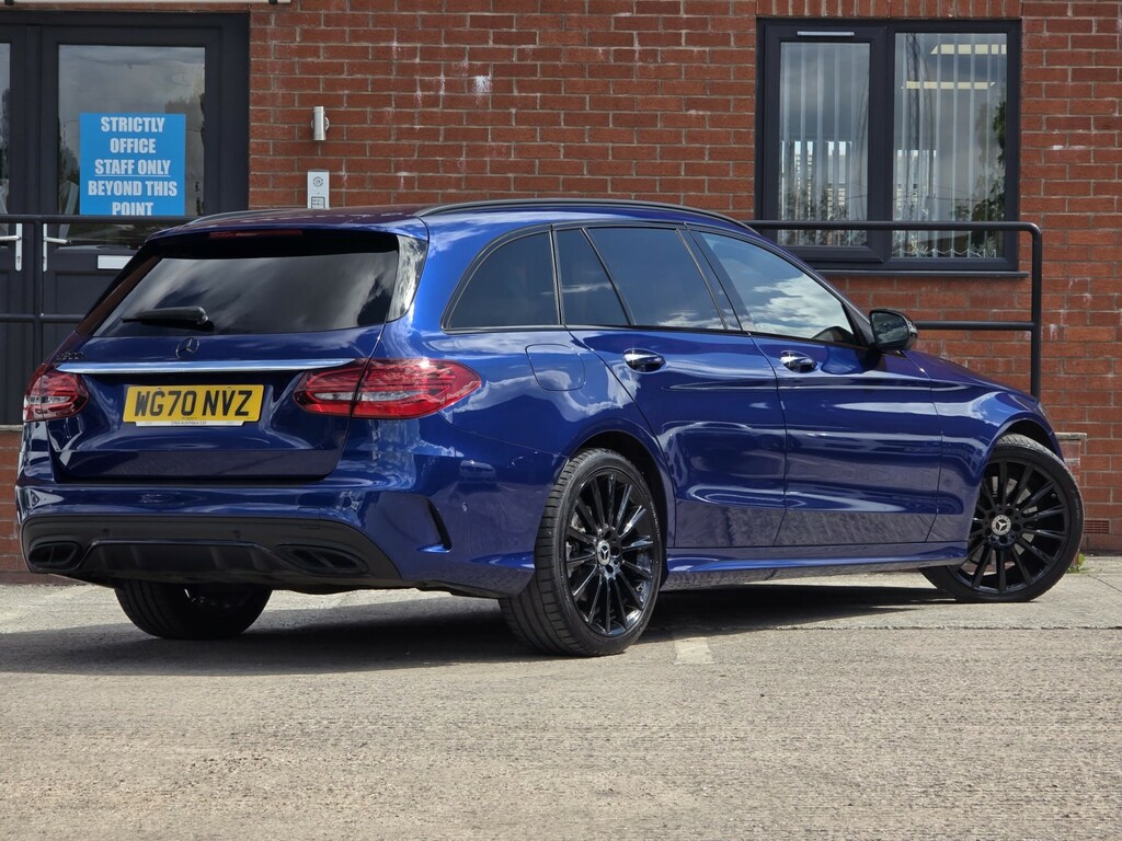 Mercedes-Benz C Class 2.0 C300d Amg Line Night Edition WG70NVZ Blue #6