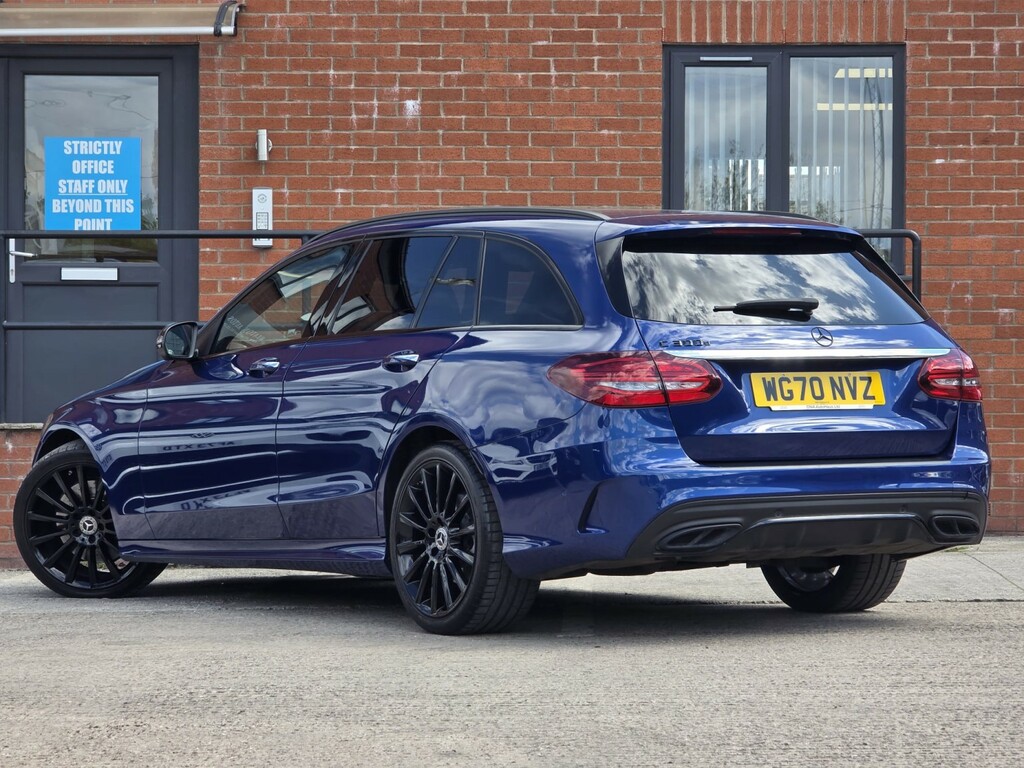 Mercedes-Benz C Class 2.0 C300d Amg Line Night Edition WG70NVZ Blue #2