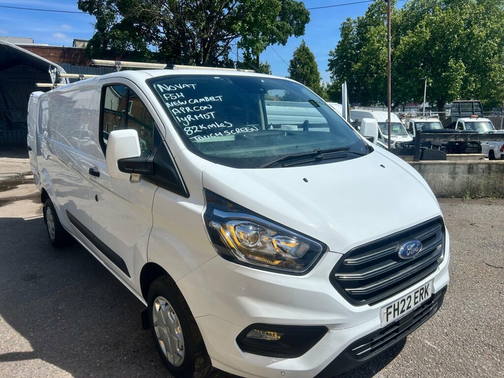 Ford Transit Custom 2.0 300 Ecoblue Trend L2 H1 Euro 6 FH22ERK White #2