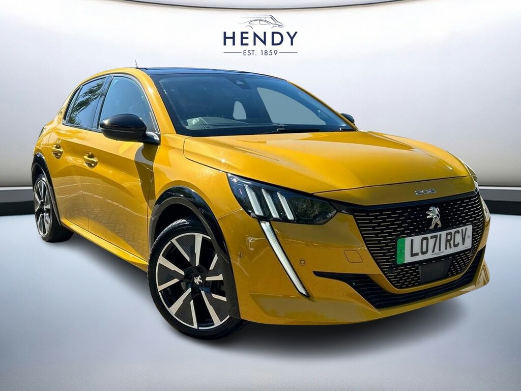 Peugeot e-208 100Kw Gt 50Kwh Yellow