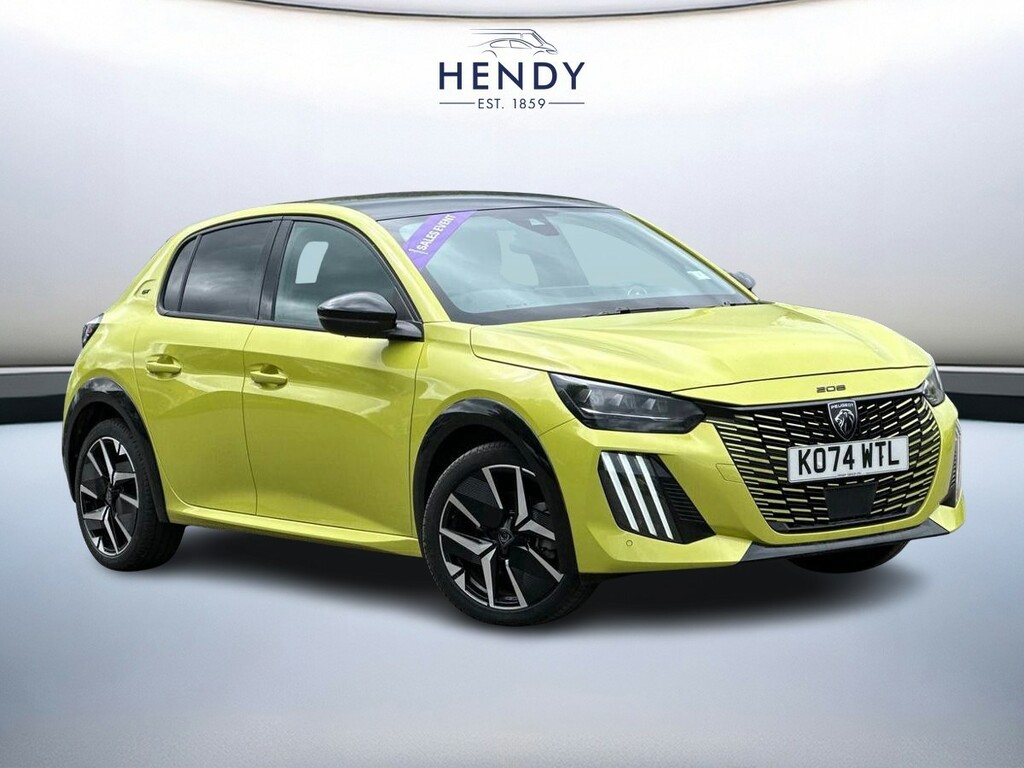 Peugeot 208 1.2 Hybrid 136 Gt E-dsc6 Yellow