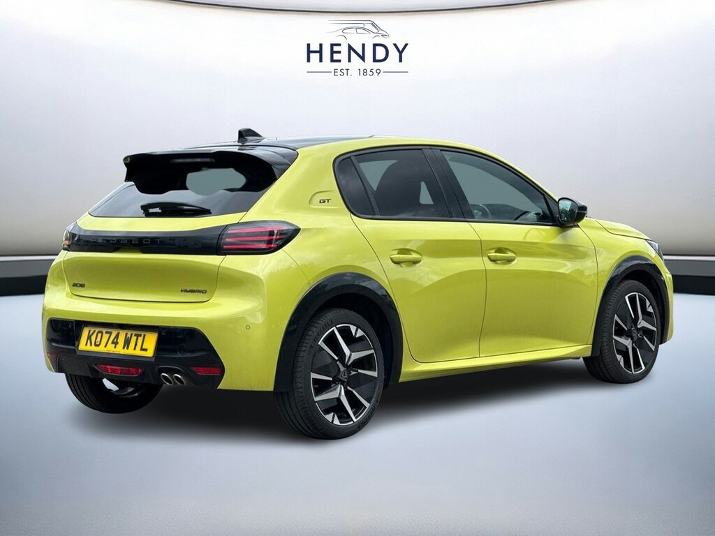 Peugeot 208 1.2 Hybrid 136 Gt E-dsc6 KO74WTL Yellow #4