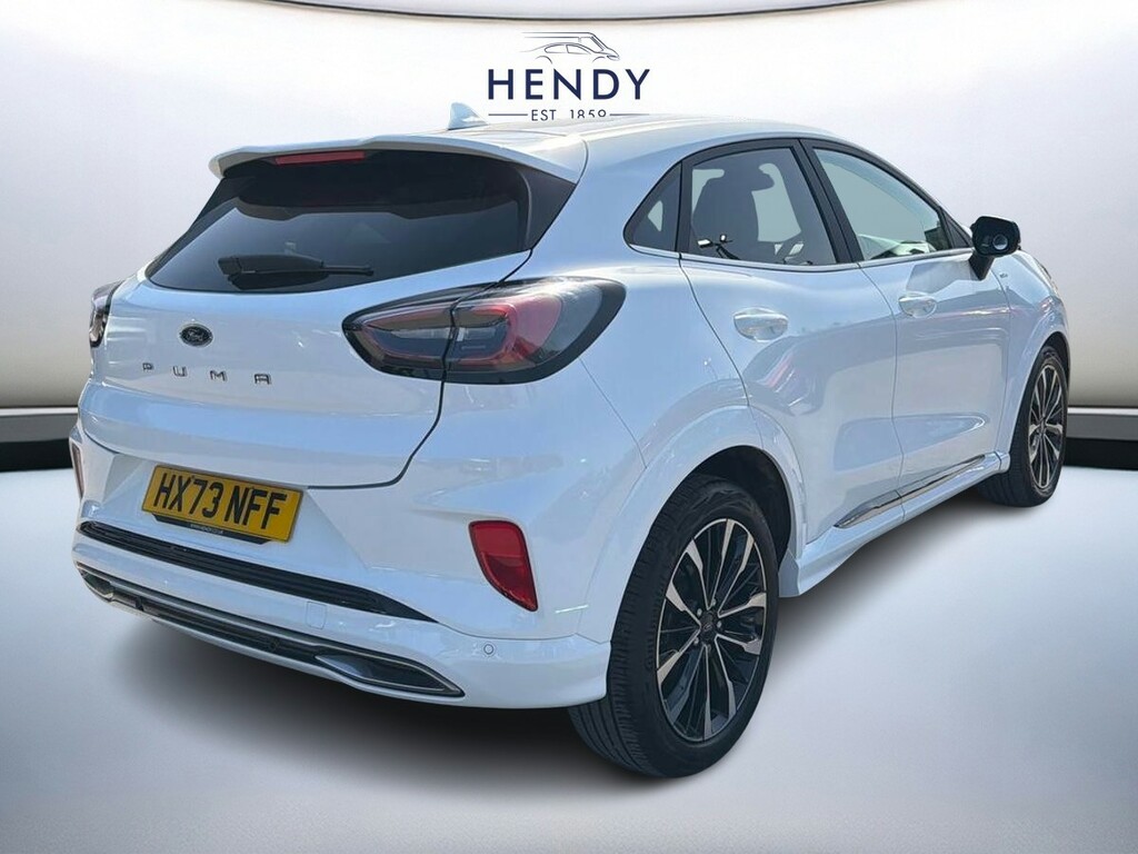 Ford Puma 1.0 Ecoboost Hybr Mhev 155 St-line Vignale Dct HX73NFF White #4