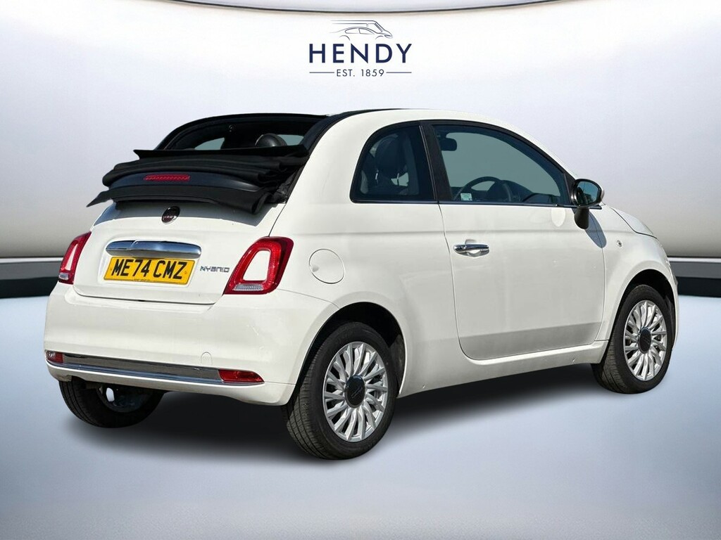 Fiat 500C 1.0 70Hp Mild Hybrid Convertible White #4