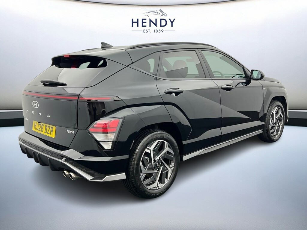 Hyundai Kona 1.6 Hybrid 138 N Line Dct HJ26BZR Black #3