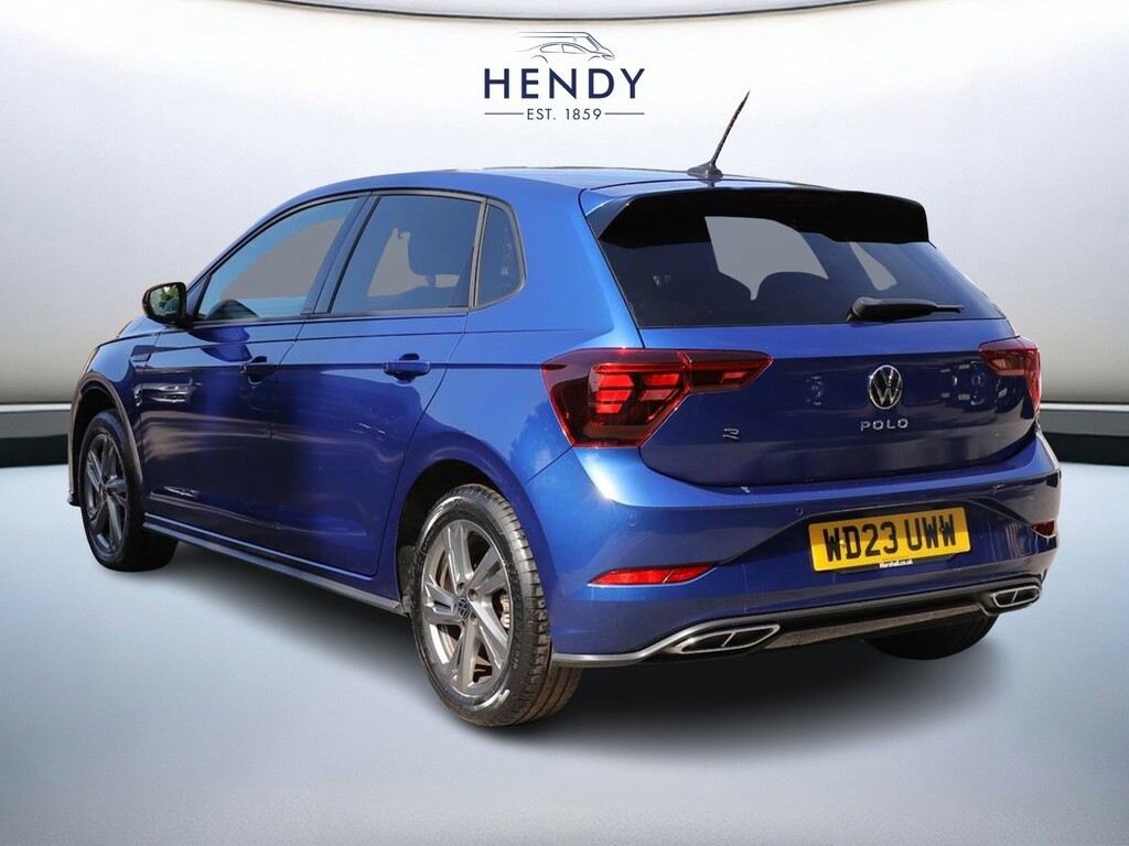 Volkswagen Polo 1.0 Tsi 110 R-line Dsg WD23UWW Blue #6