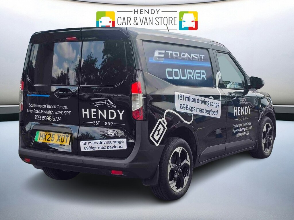 Ford Transit Courier 100Kw 43Kwh Limited Van HK25XOT Black #2
