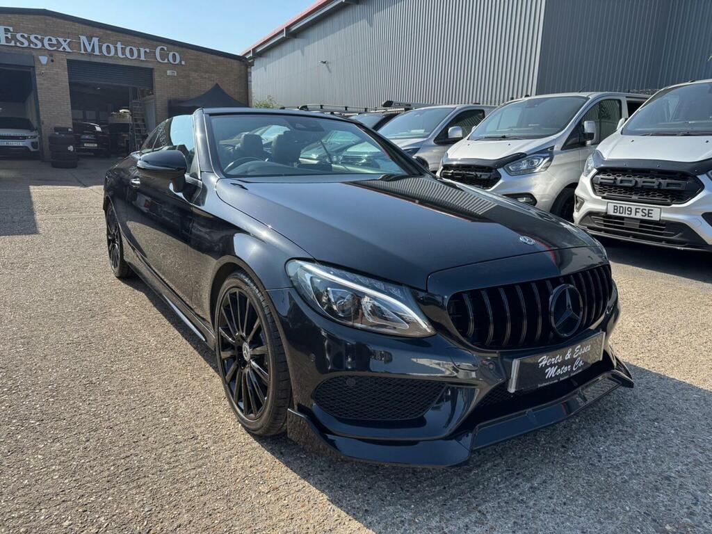 Mercedes-Benz C Class Convertible 2.0 C200 Amg Line Premium Plus Cabri HG17OPO Black #3