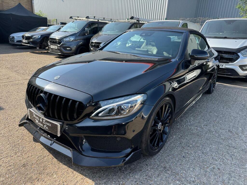 Mercedes-Benz C Class Convertible 2.0 C200 Amg Line Premium Plus Cabri HG17OPO Black #6