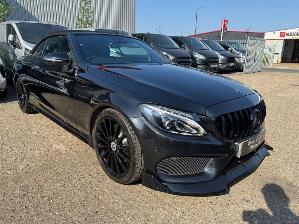 Mercedes-Benz C Class Convertible 2.0 C200 Amg Line Premium Plus Cabri HG17OPO Black #4