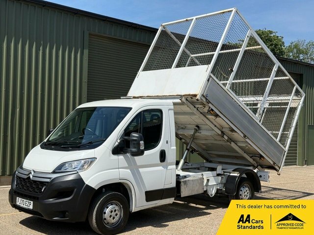 Citroen Relay 2.2 Bluehdi 35 Plus Caged Tipper White
