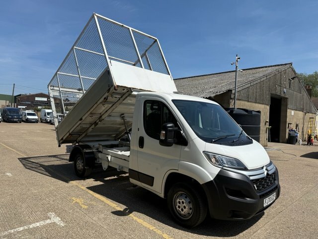 Citroen Relay 2.2 Bluehdi 35 Plus Caged Tipper FJ70EZP White #5