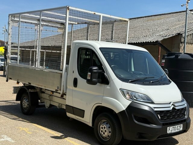 Citroen Relay 2.2 Bluehdi 35 Plus Caged Tipper FJ70EZP White #6