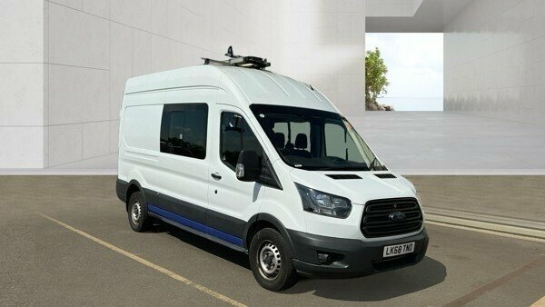 Ford Transit Custom 2.0 350 Ecoblue Crew Van Double Cab 6Dr Man LK68TNO White #4