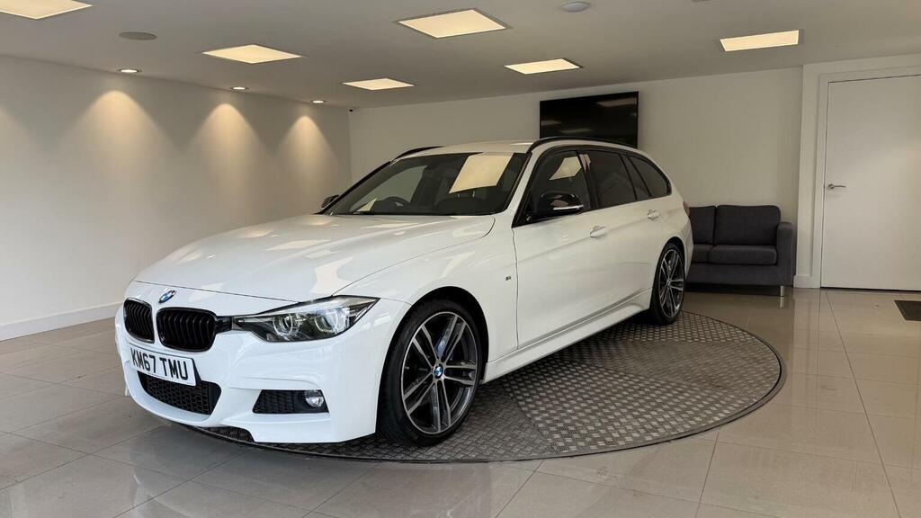 BMW 3 Series Estate 2.0 320D M Sport Shadow Edition Touring Aut KM67TMU White #4