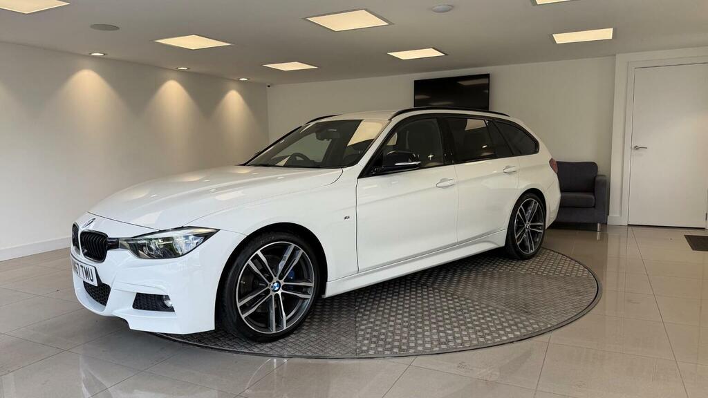 BMW 3 Series Estate 2.0 320D M Sport Shadow Edition Touring Aut KM67TMU White #3
