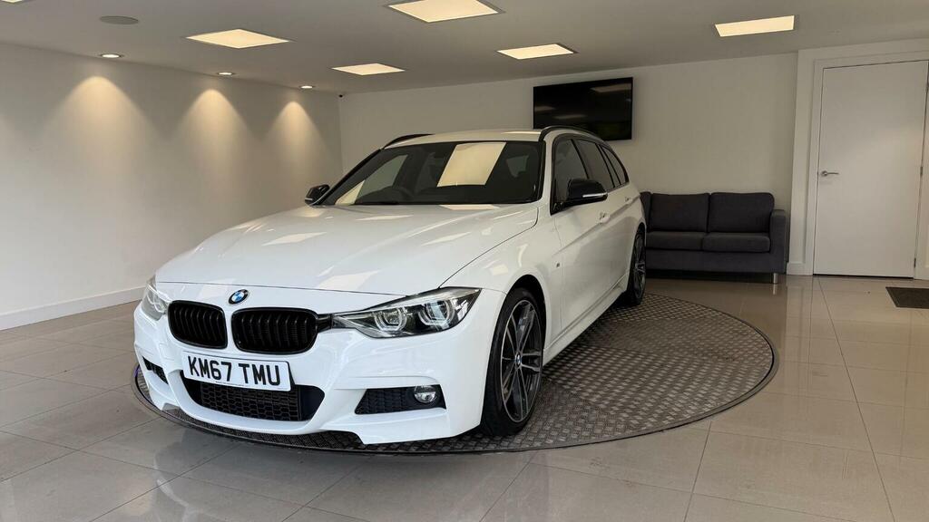 BMW 3 Series Estate 2.0 320D M Sport Shadow Edition Touring Aut KM67TMU White #5