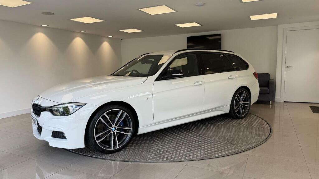 BMW 3 Series Estate 2.0 320D M Sport Shadow Edition Touring Aut KM67TMU White #2